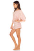 Luli Fama Champagne Pop Open Shoulder Romper